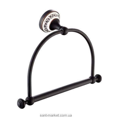 Настенный держатель для полотенец Kraus Apollo тёмный шоколад KEA-16525-ORB