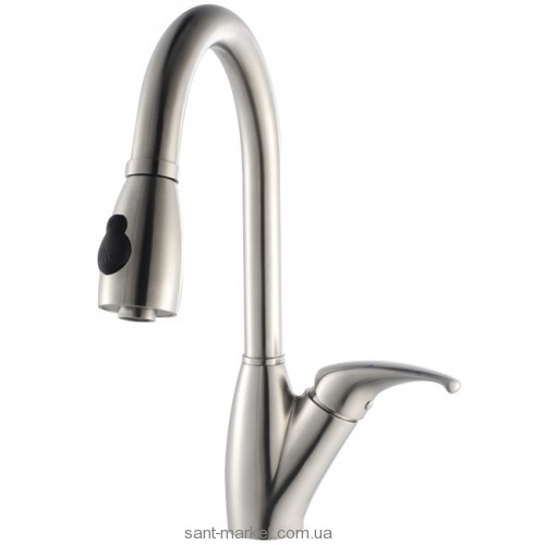 Змішувач для кухні з висувною лійкою Kraus змішувач нержавіюча сталь KPF-2120