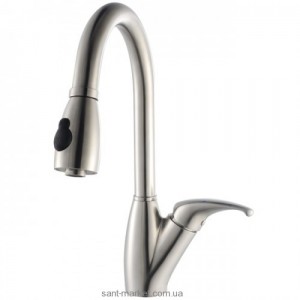 Змішувач для кухні з висувною лійкою Kraus змішувач нержавіюча сталь KPF-2120