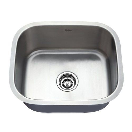 Мийка для кухні прямокутна Kraus Premier під стільницю нержавіюча сталь хром KBU11