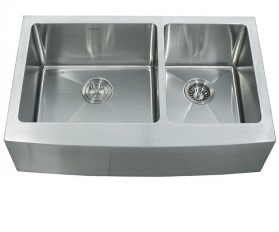 Мийка для кухні прямокутна Kraus Precision під стільницю нержавіюча сталь хром KHF203-33