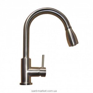 Змішувач для кухні з висувною лійкою Kraus змішувач нержавіюча сталь KPF-2135
