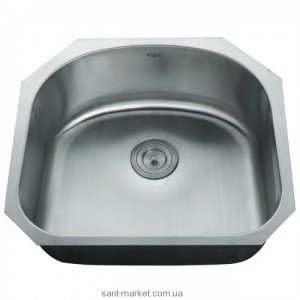 Мийка для кухні асиметрична (нестандартна) Kraus врізна нержавіюча сталь хром KBU-10