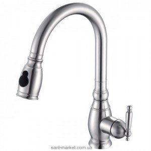 Змішувач для кухні з висувною лійкою Kraus змішувач нержавіюча сталь KPF-2150