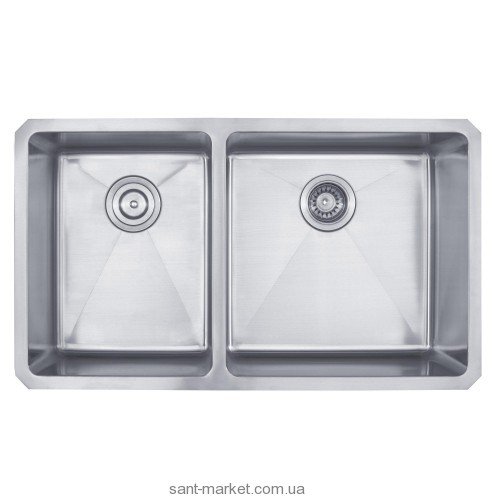Мойка для кухни прямоугольная Kraus  1.5 чаши  под столешницу  нержавеющая сталь  хром KHU-104-33