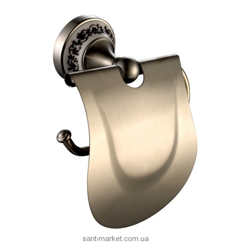 Тримач для туалетного паперу Kraus Apollo з кришкою сатин KEA-16526BN