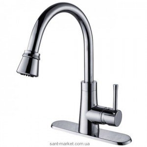 Смеситель для кухни с выдвижной лейкой Kraus однорычажный KPF-2220CH