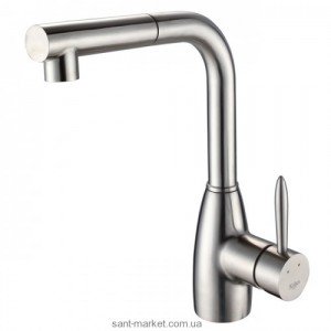 Змішувач для кухні з висувною лійкою Kraus змішувач нержавіюча сталь KPF-2140
