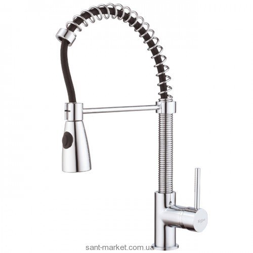Змішувач для кухні з висувною лійкою Kraus змішувач на гнучкій пружині KPF-1612