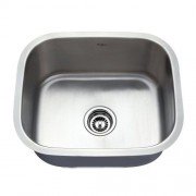 Мийка для кухні прямокутна Kraus Premier під стільницю нержавіюча сталь хром KBU11