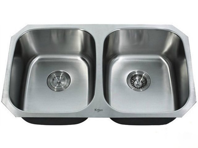 Мийка для кухні прямокутна Kraus Premier під стільницю нержавіюча сталь хром KBU22