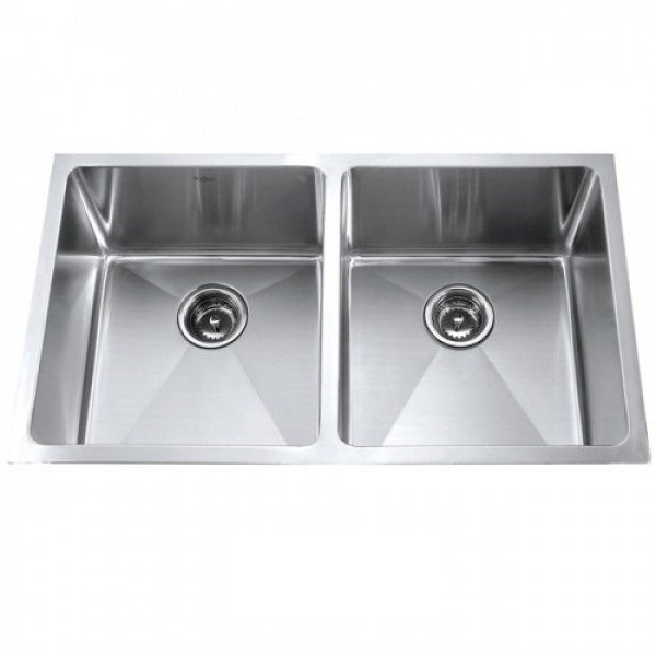 Мойка для кухни прямоугольная Kraus Precision под столешницу нержавеющая сталь хром KHU102-33