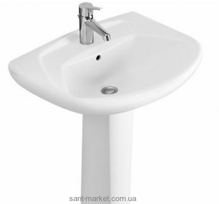 Раковина для ванной на пьедестал Villeroy&Boch коллекция Omnia classic белая 71226801