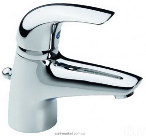 Смеситель для раковины однорычажный с донным клапаном Oras колекция Vienda хром 1704F