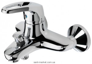 Смеситель однорычажный для ванны с коротким изливом Oras коллекция Safira хром 1040 U