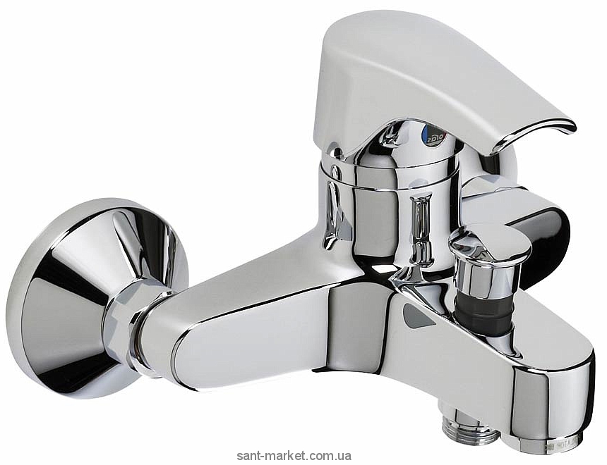 Смеситель однорычажный для ванны с коротким изливом Oras коллекция Saga хром 1940Y