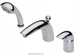 Змішувач одинважільний на борт ванни з душем Oras колекція Vienda хром 1750