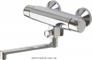 Смеситель с термостатом двухвентильный для ванны Oras коллекция Nova хром 7447X