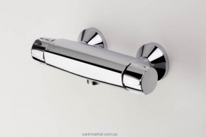 Смеситель для душа настенный двухвентильный с термостатом Oras коллекция Nova хром 7470X