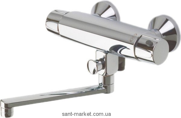 Смеситель с термостатом двухвентильный для ванны Oras коллекция Nova хром 7446X