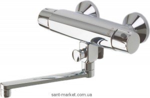 Смеситель с термостатом двухвентильный для ванны Oras коллекция Nova хром 7447X