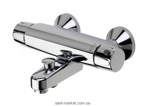 Смеситель с термостатом двухвентильный для ванны Oras коллекция Nova хром 7462X