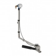 Сифон для ванны удлиненный Geberit подвод воды через слив-перелив  хром 150.711.21.1