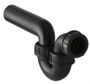 Geberit Сифон проходной для горизонтальных трубопроводов  черный 152.040.16.1