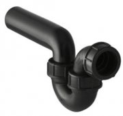 Geberit Сифон прохідний для горизонтальних трубопроводів чорний 152.040.16.1