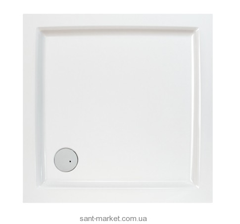 Душевой поддон акриловый квадратный SANPLAST B-M/FREE 90x90x6 белый biew