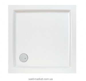 Душовий піддон акриловий квадратний SANPLAST B-M / FREE 90x90x6 білий biew