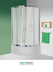 Душова кабіна Sanplast 90х90х202 високий піддон kpl-KP4 / TX5-90 / 165-S sbCR