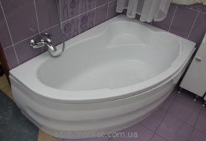 Ванна акрилова кутова Sanplast колекція Comfort R 150х100х60 WAP / CO