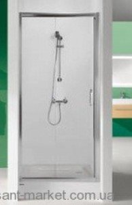 Душевая дверь в нишу SANPLAST стеклянная раздвижная на роликах 90х190 D2/TX5-90-S sb W0 