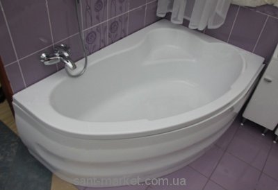 Ванна акриловая угловая Sanplast коллекция Comfort R 150х100х60 WAP/CO