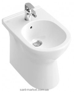 Биде напольное Villeroy&Boch коллекция O.Novo 56х36х40 с переливом 546100R1
