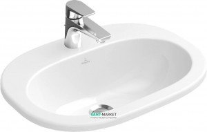 Раковина для ванної вбудована Villeroy & Boch колекція O.Novo біла 416156R1
