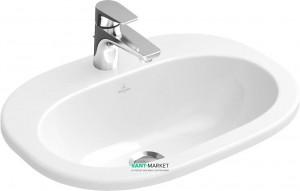 Раковина для ванной встраиваемая Villeroy&Boch коллекция O.Novo белая 416156R1