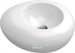 Раковина для ванной накладная Villeroy&Boch коллекция Pure Stone белая 517263R1