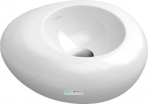 Раковина для ванной накладная Villeroy&Boch коллекция Pure Stone белая 517253R1