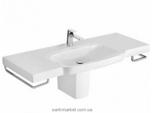 Раковина для ванной подвесная умывальник-столешница с вешалкой Villeroy&Boch Sentique белая 5142A101