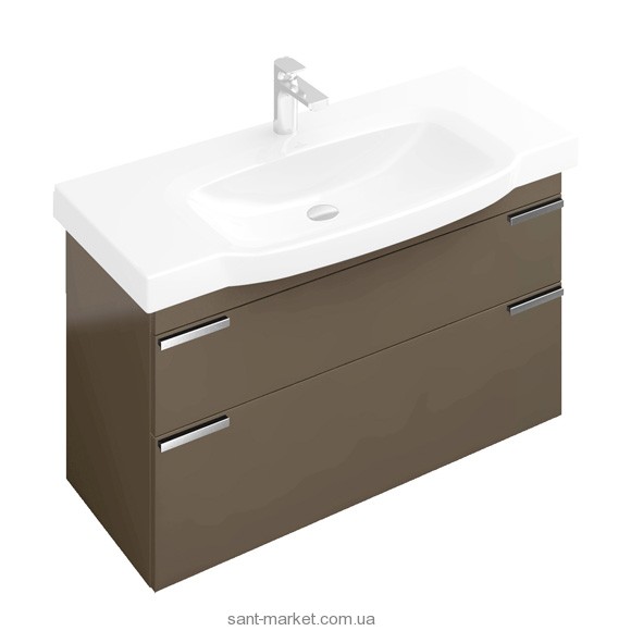 Тумба під раковину Villeroy & Boch Sentique підвісна 95x42.6x55 коричнева A85300N9