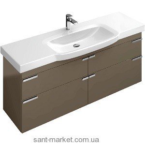 Тумба під раковину Villeroy & Boch Sentique підвісна 140x42.6x55 коричнева A85100N9