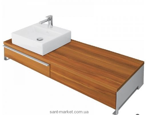 Тумба под раковину Villeroy&Boch Shape подвесная левая 104.9x50х23 коричневая B540EHEH