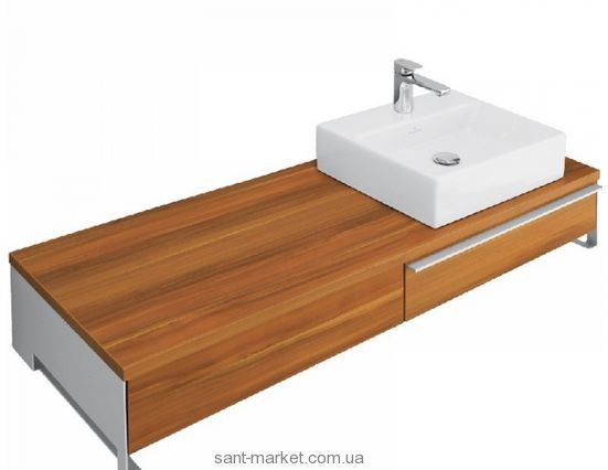 Тумба под раковину Villeroy&Boch Shape подвесная правая 104.9x50х41 коричневая A540EHEH