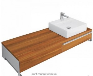 Тумба под раковину Villeroy&Boch Shape подвесная правая 144.9x50х230 коричневая  A542EHEH