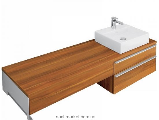 Тумба під раковину Villeroy & Boch Shape підвісна права 124.9x50х41 коричнева A545EHEH