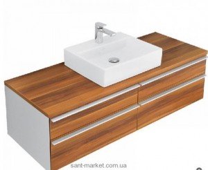 Тумба под раковину Villeroy&Boch Shape подвесная 135x50x41 коричневая A523EHEH