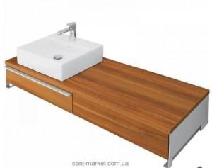 Тумба под раковину Villeroy&Boch Shape подвесная левая 144.9x50х23 коричневая B542EHEH