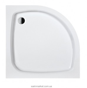 Душевой поддон акриловый четверть круга SANPLAST BPza-b/EKOPLUS 91x91x6.5 белый bi